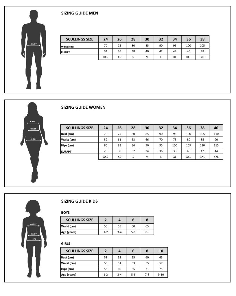 SIZING GUIDE | Scullings