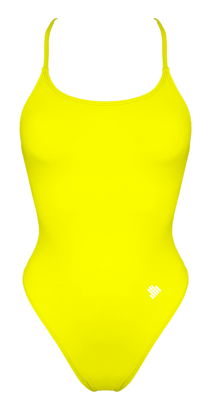 Tie Back Yellow Swimsuit