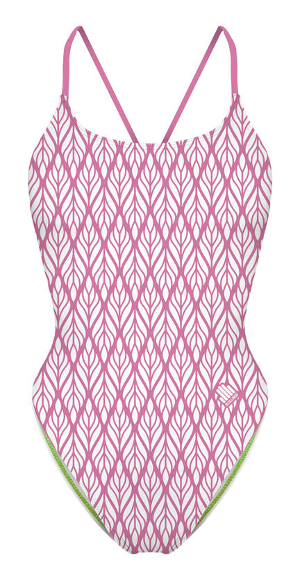 Tie Back Lilac Wheat Swimsuit